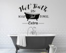 Hot Bath Bathroom Sign